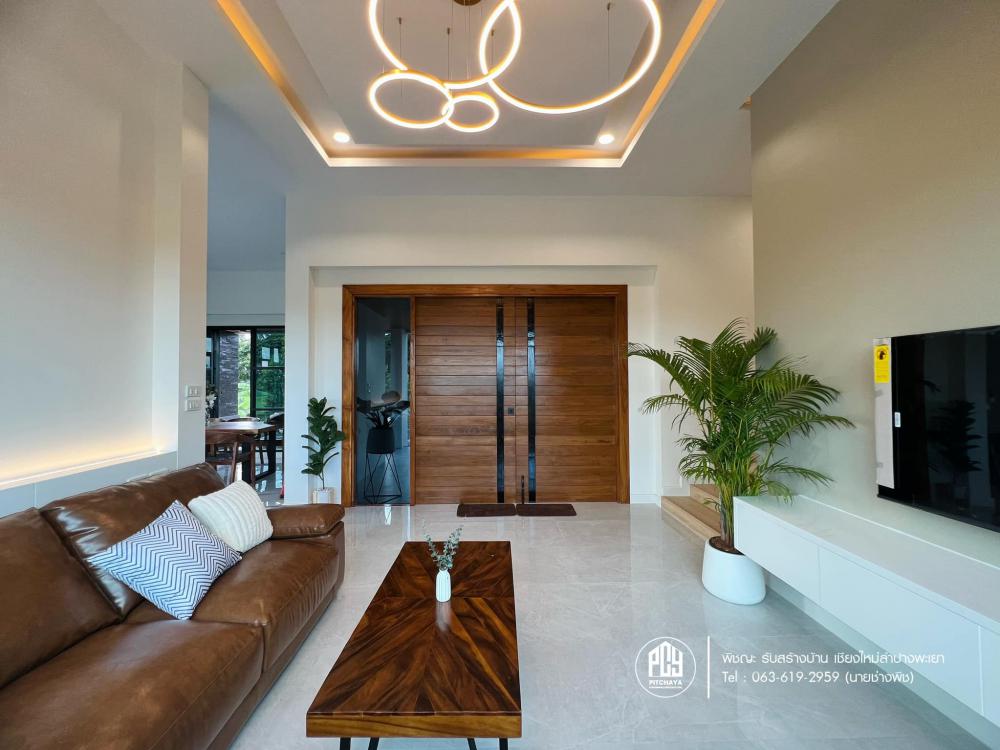 บ้านสไตล์คอนเทมโพรารี่ ขนาดห้องนอน 3 ห้องนอน 2 ห้องน้ำ พื้นที่ 195 ตร.ม. รูปที่ 16