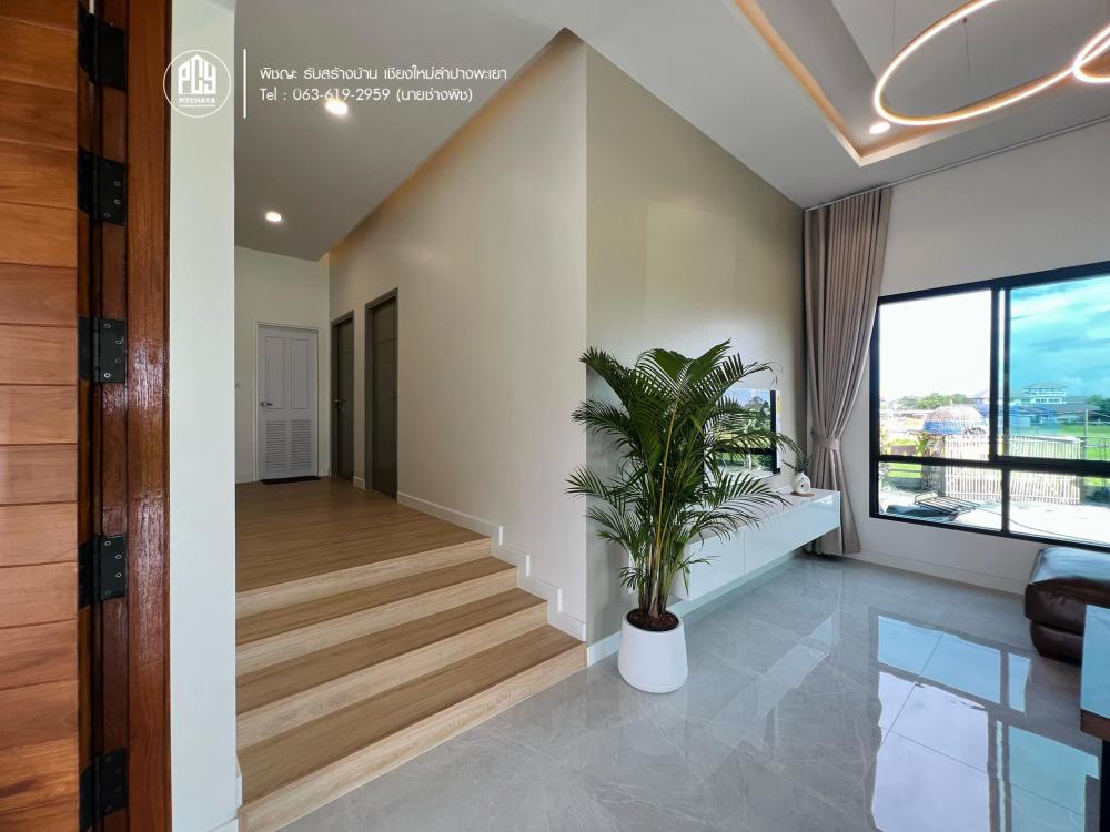 บ้านสไตล์คอนเทมโพรารี่ ขนาดห้องนอน 3 ห้องนอน 2 ห้องน้ำ พื้นที่ 195 ตร.ม. รูปที่ 18