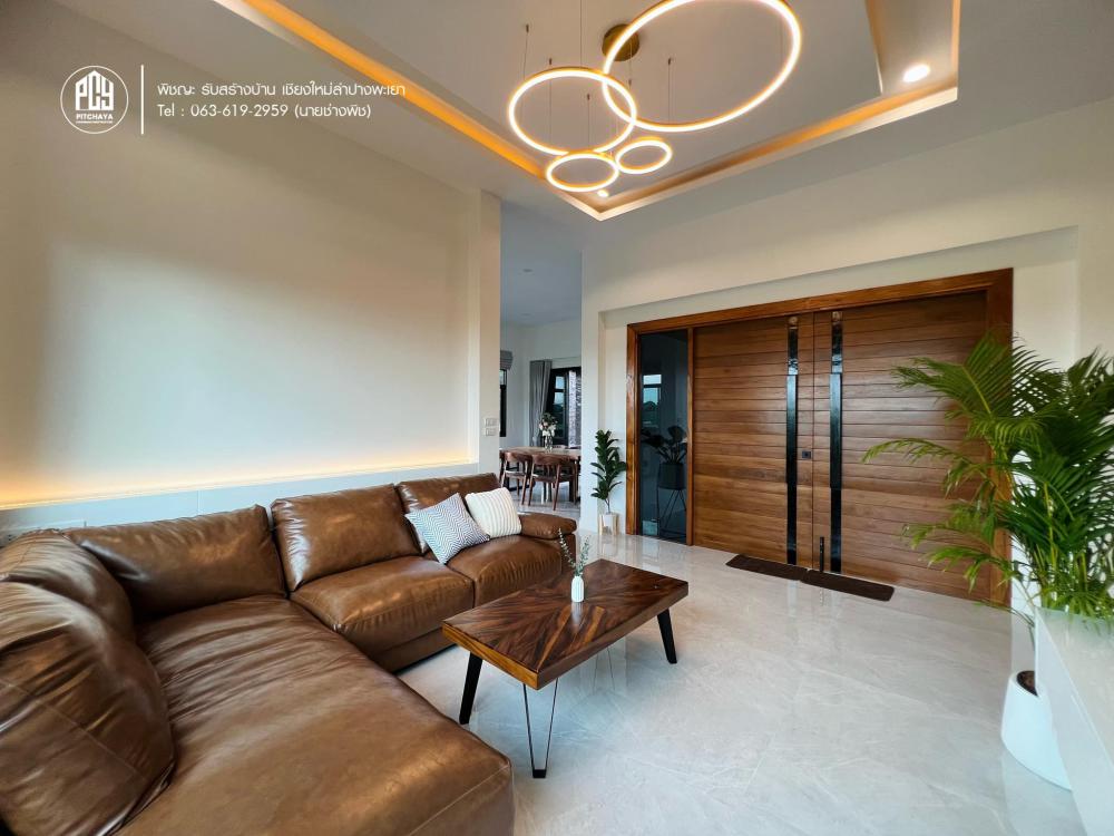 บ้านสไตล์คอนเทมโพรารี่ ขนาดห้องนอน 3 ห้องนอน 2 ห้องน้ำ พื้นที่ 195 ตร.ม. รูปที่ 3