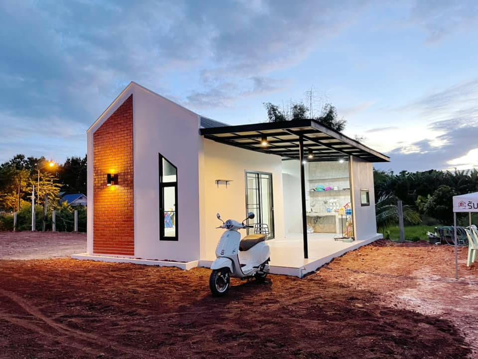 บ้านสวนสไตล์นอร์ดิกมินิมอล ขนาด 1 ห้องนอน 1 ห้องน้ำ พื้นที่ใช้สอย 46 ตร.ม. รูปที่ 3