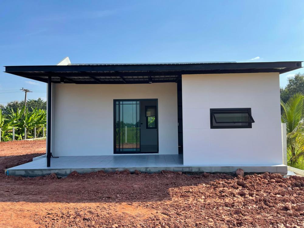 บ้านสวนสไตล์นอร์ดิกมินิมอล ขนาด 1 ห้องนอน 1 ห้องน้ำ พื้นที่ใช้สอย 46 ตร.ม. รูปที่ 4