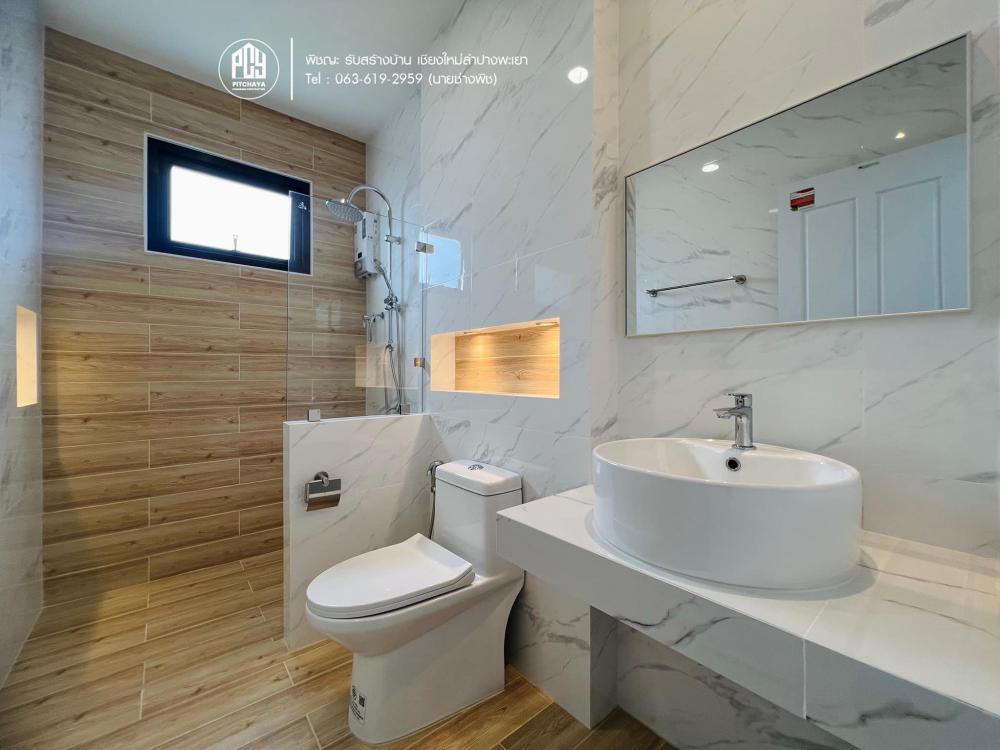 บ้านพักอาศัยสไตล์ คอนเทมโพรารี่ ค.ส.ล.1ชั้นยกสูง มาตรฐาน SCG ขนาด 3 ห้องนอน 2 ห้องน้ำ งบ 2.1x ล้าน รูปที่ 4