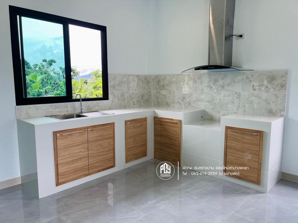 บ้านพักอาศัยสไตล์ คอนเทมโพรารี่ ค.ส.ล.1ชั้นยกสูง มาตรฐาน SCG ขนาด 3 ห้องนอน 2 ห้องน้ำ งบ 2.1x ล้าน รูปที่ 5