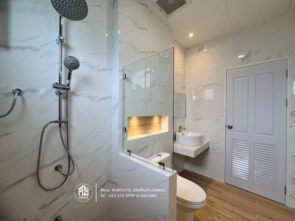 บ้านพักอาศัยสไตล์ คอนเทมโพรารี่ ค.ส.ล.1ชั้นยกสูง มาตรฐาน SCG ขนาด 3 ห้องนอน 2 ห้องน้ำ งบ 2.1x ล้าน รูปที่ 31