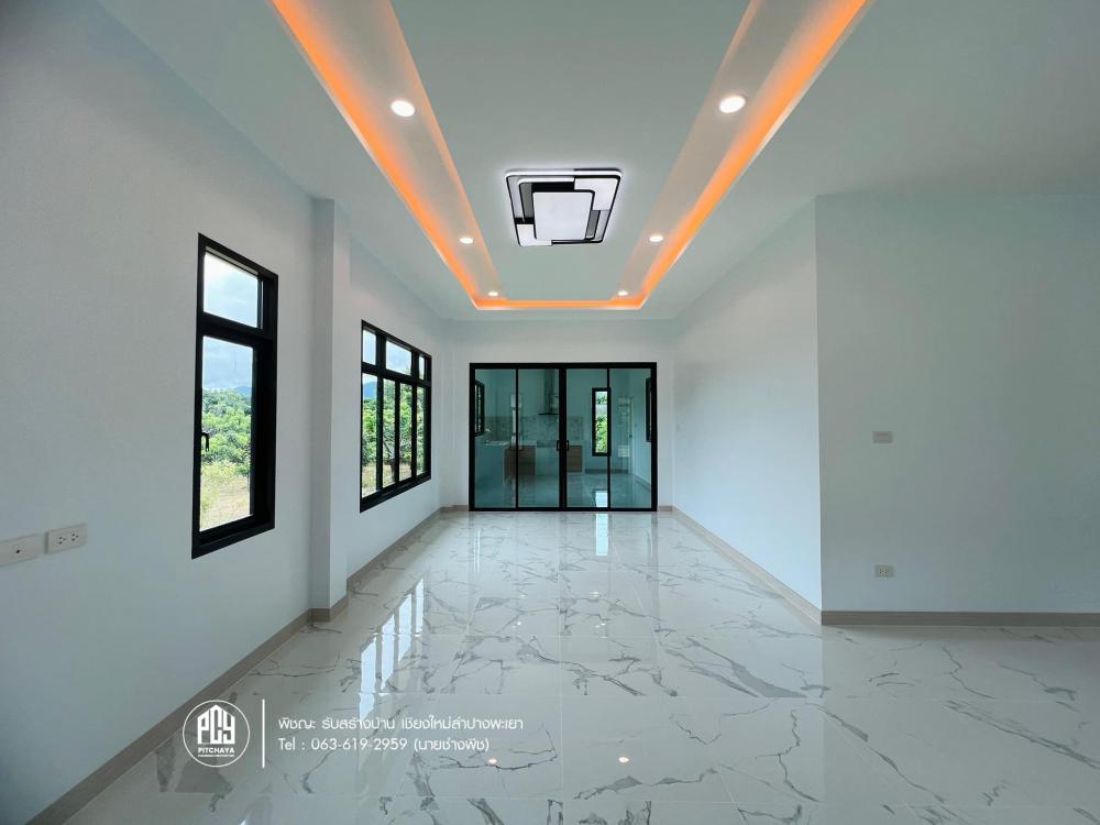บ้านพักอาศัยสไตล์ คอนเทมโพรารี่ ค.ส.ล.1ชั้นยกสูง มาตรฐาน SCG ขนาด 3 ห้องนอน 2 ห้องน้ำ งบ 2.1x ล้าน รูปที่ 50