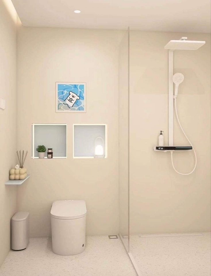 บ้านสไตล์มินิมอล น่ารักๆ 3 ห้องนอน 2 ห้องน้ำ 1 ห้องครัว และห้องรับแขก ตกแต่งภายสุดคิ้วท์ รูปที่ 6