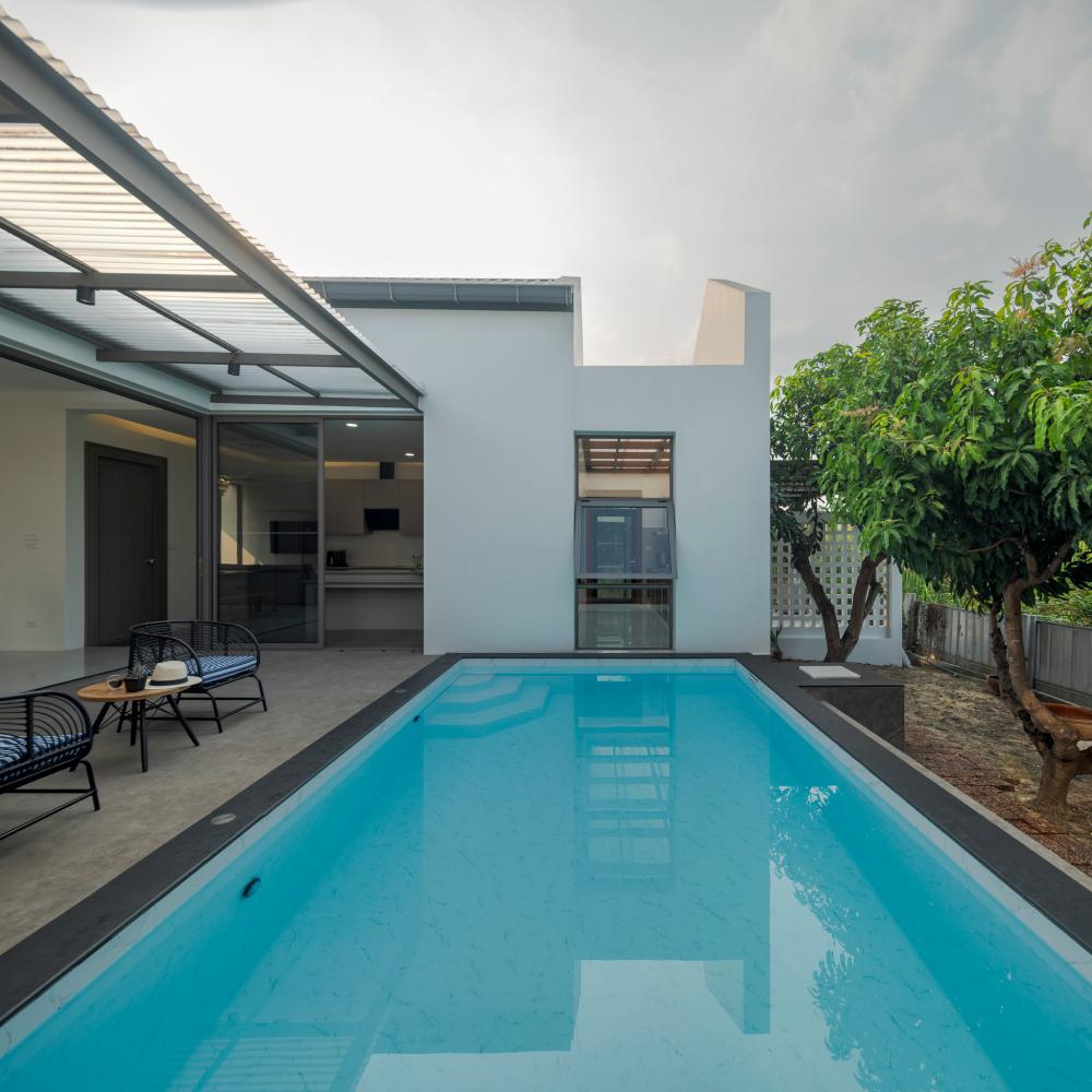 ไอเดียบ้านสวยน่ารักนอร์ดิกทรงจั่ว รูปที่ 17