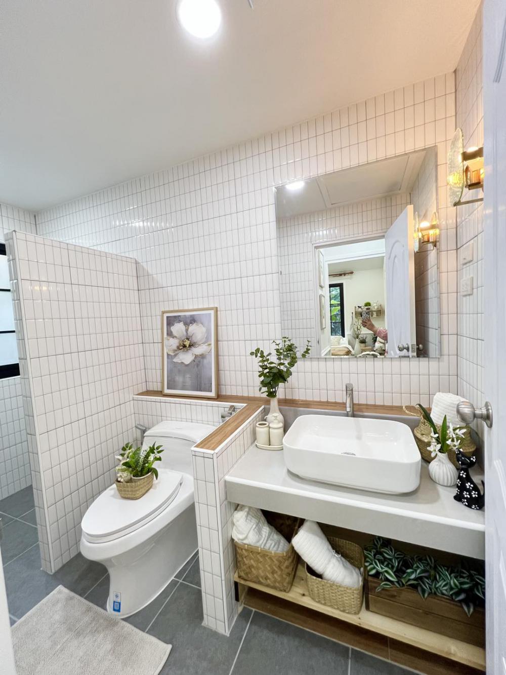 บ้านพักอาศัยตกแต่งมินิมอลผสมไม้ประดับ ขนาด 2 ห้องนอน 1 ห้องน้ำ งบ 1.05 ลบ. รูปที่ 11