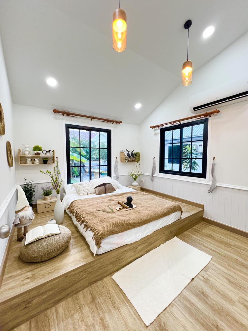 บ้านพักอาศัยตกแต่งมินิมอลผสมไม้ประดับ ขนาด 2 ห้องนอน 1 ห้องน้ำ งบ 1.05 ลบ. รูปที่ 13