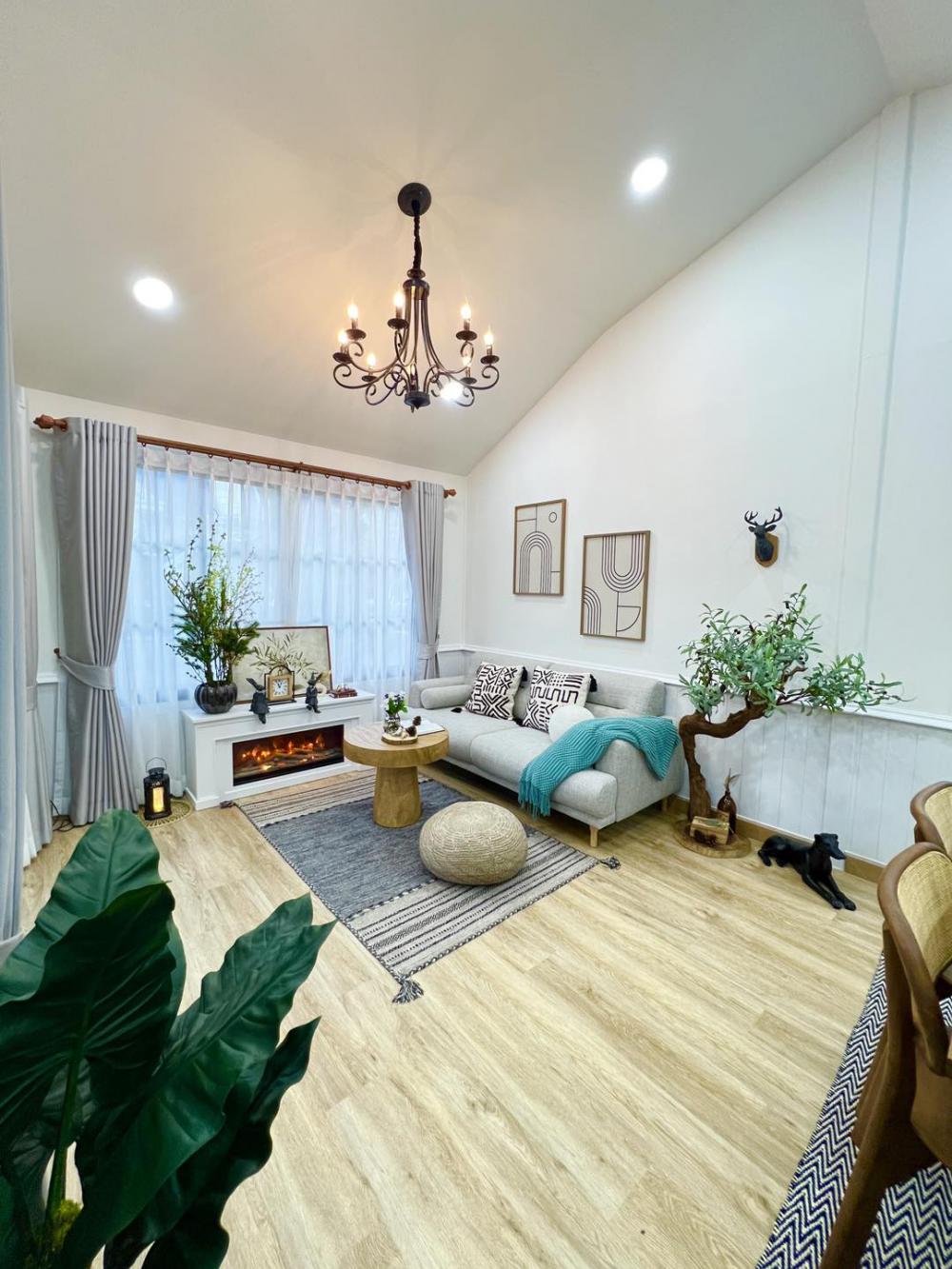 บ้านพักอาศัยตกแต่งมินิมอลผสมไม้ประดับ ขนาด 2 ห้องนอน 1 ห้องน้ำ งบ 1.05 ลบ. รูปที่ 16