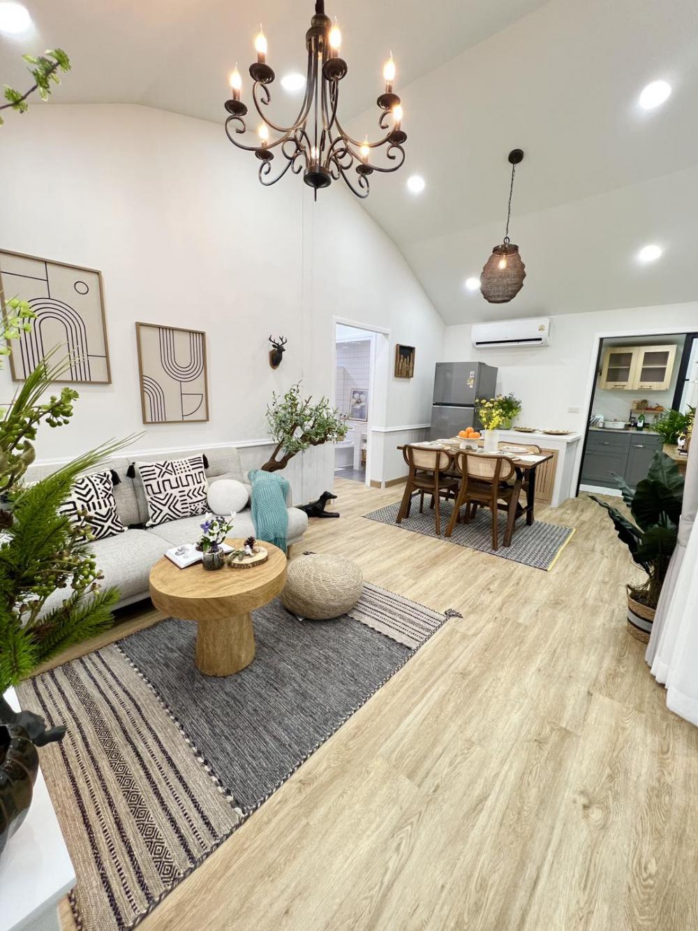 บ้านพักอาศัยตกแต่งมินิมอลผสมไม้ประดับ ขนาด 2 ห้องนอน 1 ห้องน้ำ งบ 1.05 ลบ. รูปที่ 20