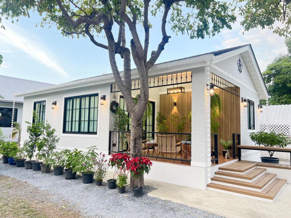 บ้านพักอาศัยตกแต่งมินิมอลผสมไม้ประดับ ขนาด 2 ห้องนอน 1 ห้องน้ำ งบ 1.05 ลบ. รูปที่ 3