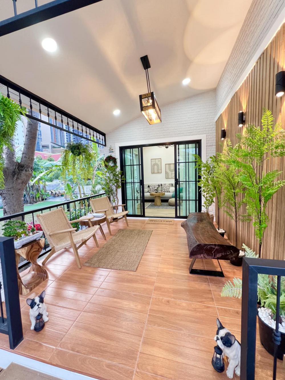 บ้านพักอาศัยตกแต่งมินิมอลผสมไม้ประดับ ขนาด 2 ห้องนอน 1 ห้องน้ำ งบ 1.05 ลบ. รูปที่ 5