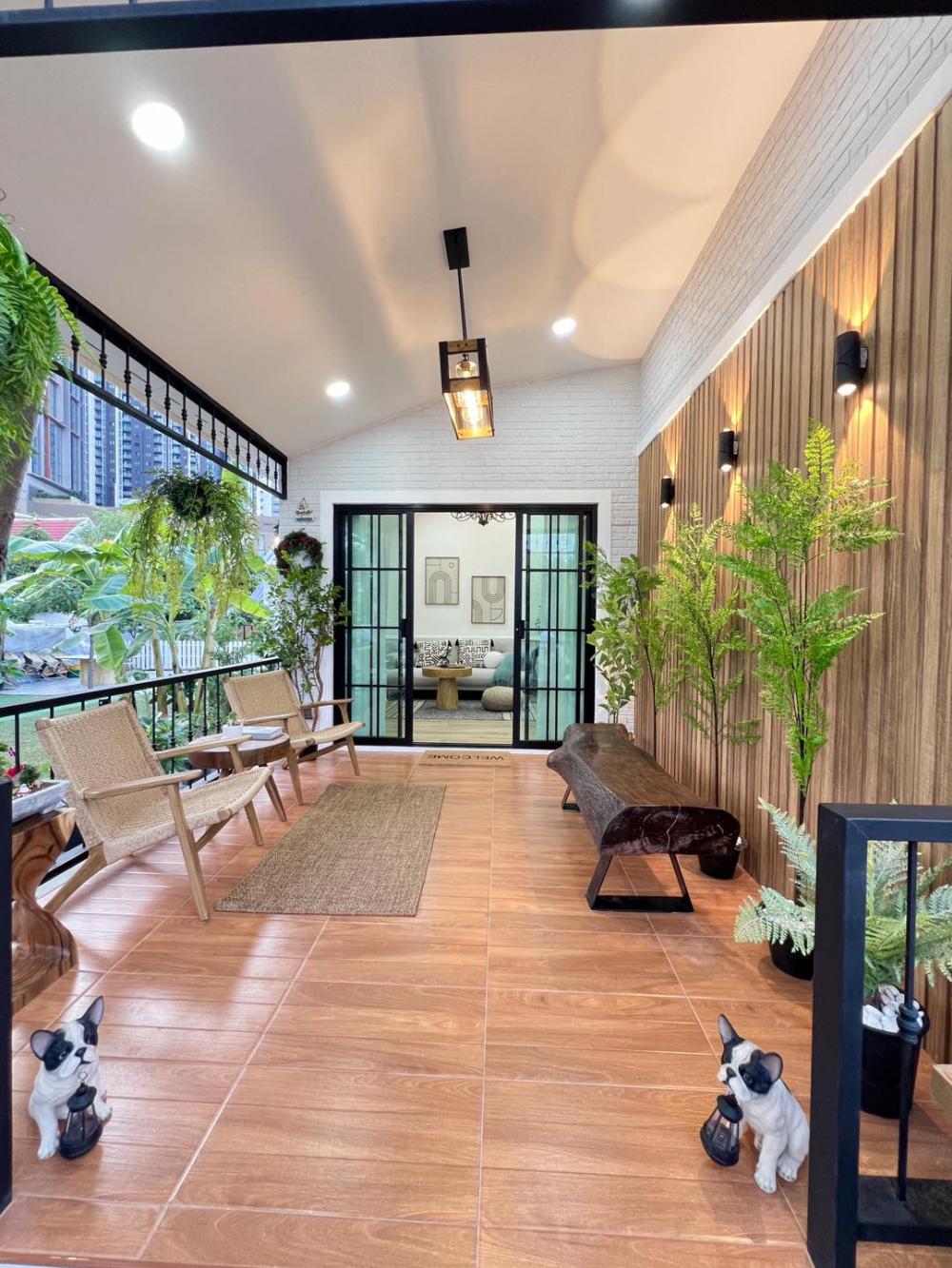 บ้านพักอาศัยตกแต่งมินิมอลผสมไม้ประดับ ขนาด 2 ห้องนอน 1 ห้องน้ำ งบ 1.05 ลบ. รูปที่ 6