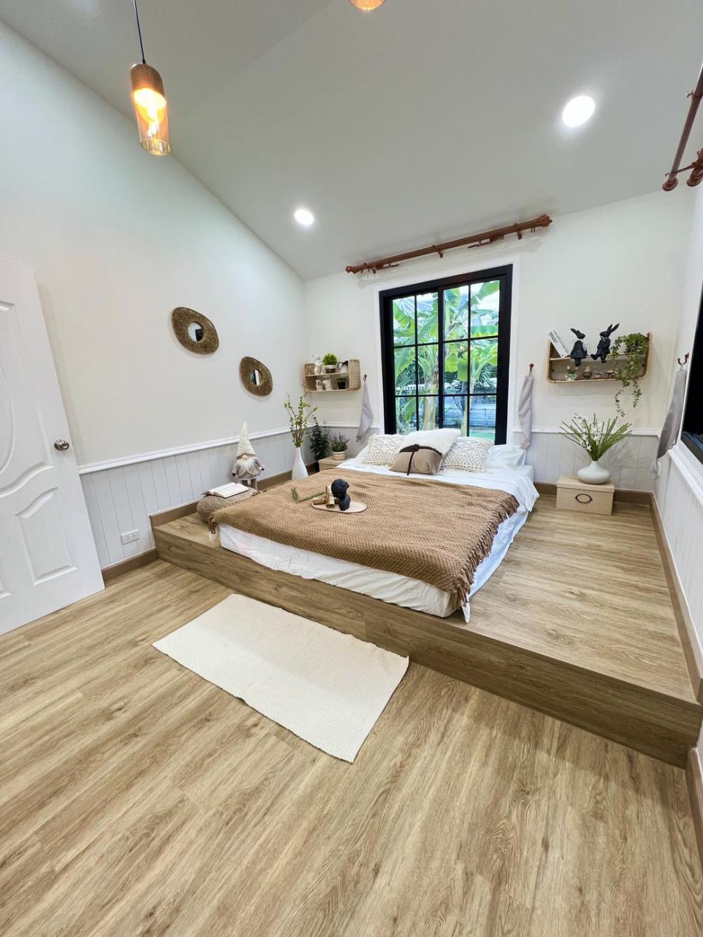 บ้านพักอาศัยตกแต่งมินิมอลผสมไม้ประดับ ขนาด 2 ห้องนอน 1 ห้องน้ำ งบ 1.05 ลบ. รูปที่ 9