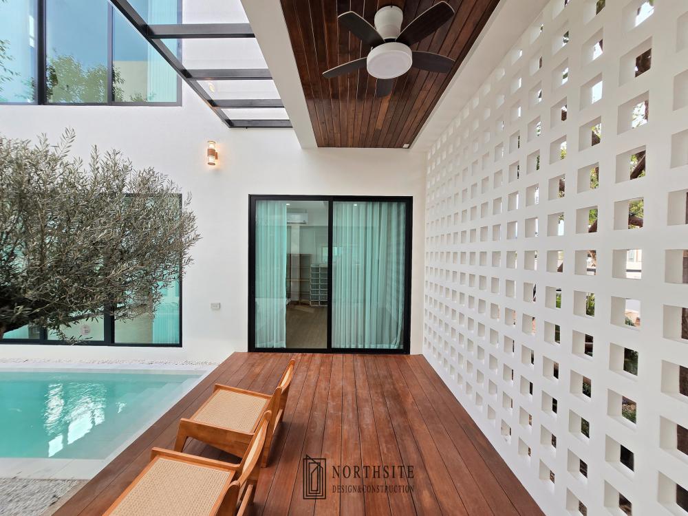 บ้านพักอาศัย2ชั้น สไตล์โมเดิร์น ขนาด 4 ห้องนอน 5 ห้องน้ำ พื้นที่ใช้สอย 373 ตร.ม.  รูปที่ 12