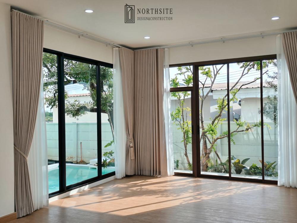 บ้านพักอาศัย2ชั้น สไตล์โมเดิร์น ขนาด 4 ห้องนอน 5 ห้องน้ำ พื้นที่ใช้สอย 373 ตร.ม.  รูปที่ 16