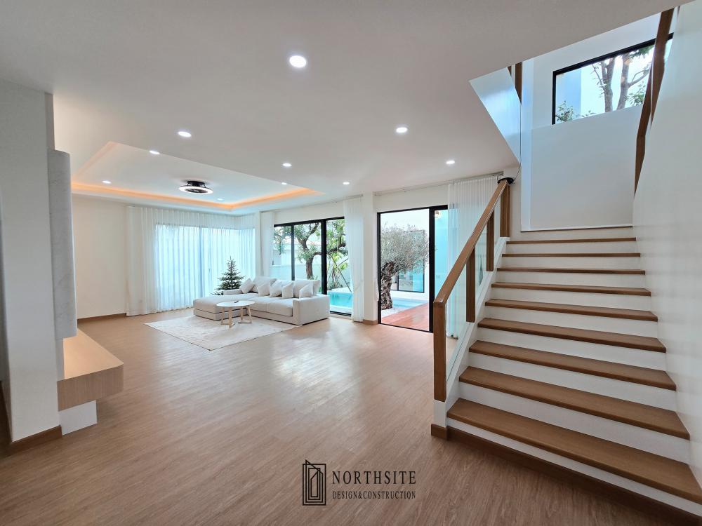 บ้านพักอาศัย2ชั้น สไตล์โมเดิร์น ขนาด 4 ห้องนอน 5 ห้องน้ำ พื้นที่ใช้สอย 373 ตร.ม.  รูปที่ 28