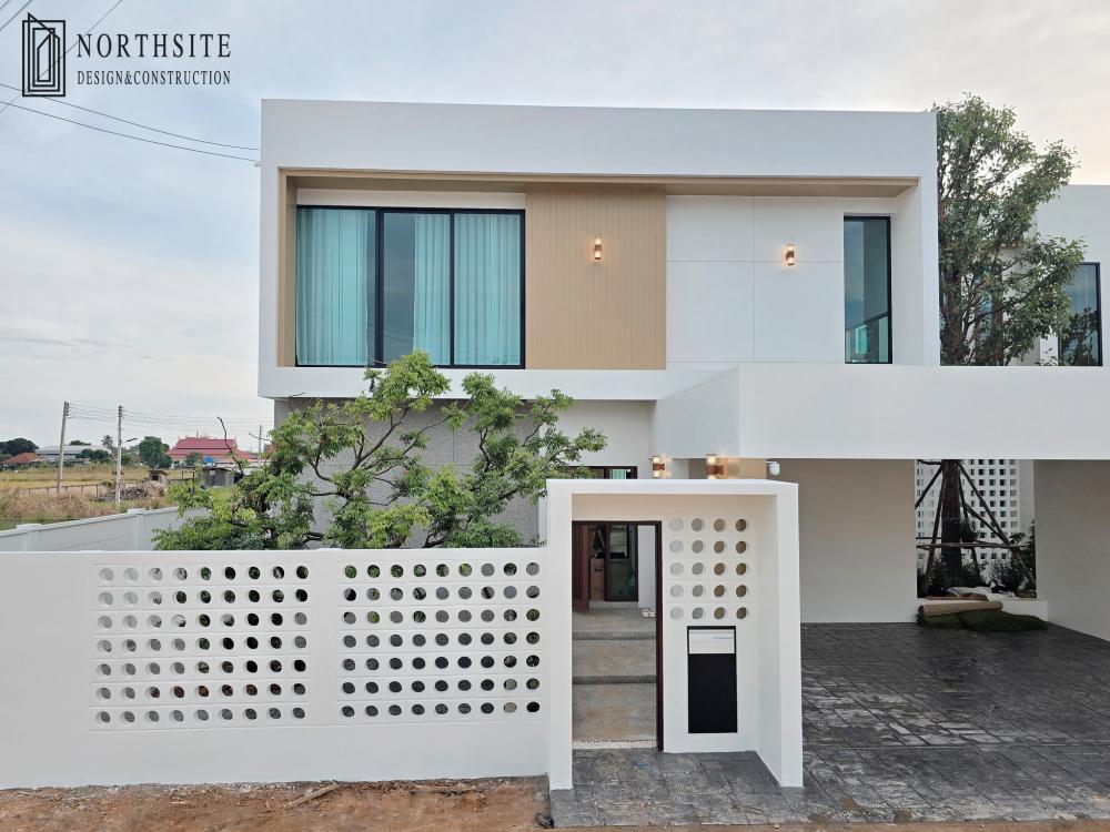 บ้านพักอาศัย2ชั้น สไตล์โมเดิร์น ขนาด 4 ห้องนอน 5 ห้องน้ำ พื้นที่ใช้สอย 373 ตร.ม.  รูปที่ 46