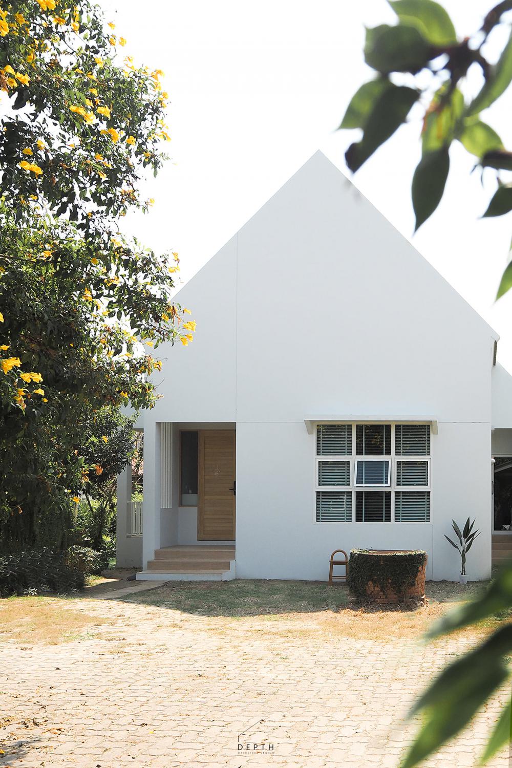 ไอเดียบ้านสวยแบบมินิมอลหลังคาแหลม รูปที่ 24