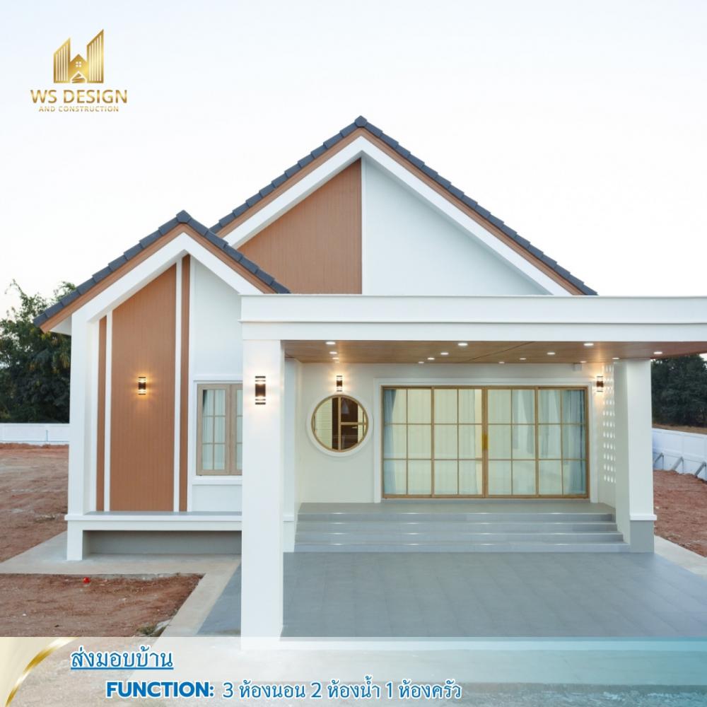 แบบบ้านชั้นเดียวมินิมอล 3 ห้องนอน  2 ห้องน้ำ รูปที่ 13