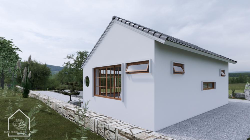 แบบบ้านชั้นเดียวสไตล์ Minimal Muji พื้นที่ใช้สอย 65 ตร.ม. ขนาด 2 ห้องนอน 2 ห้องน้ำ 1 รูปที่ 10