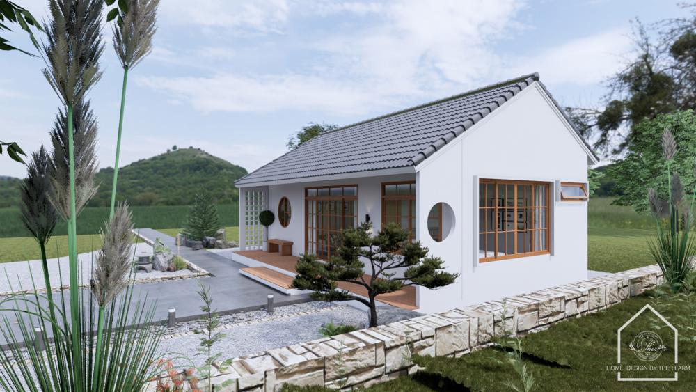 แบบบ้านชั้นเดียวสไตล์ Minimal Muji พื้นที่ใช้สอย 65 ตร.ม. ขนาด 2 ห้องนอน 2 ห้องน้ำ 1 รูปที่ 3