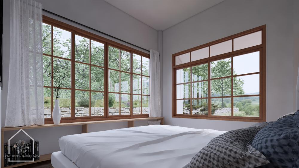 แบบบ้านชั้นเดียวสไตล์ Minimal Muji พื้นที่ใช้สอย 65 ตร.ม. ขนาด 2 ห้องนอน 2 ห้องน้ำ 1 รูปที่ 7