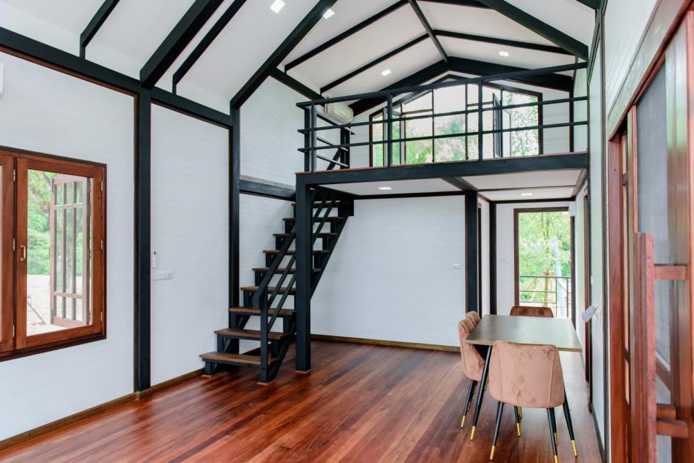 บ้านไม้น็อคดาวน์สไตล์นอร์ดิก ขนาด 2 ห้องนอน 1 ห้องน้ำ รูปที่ 10