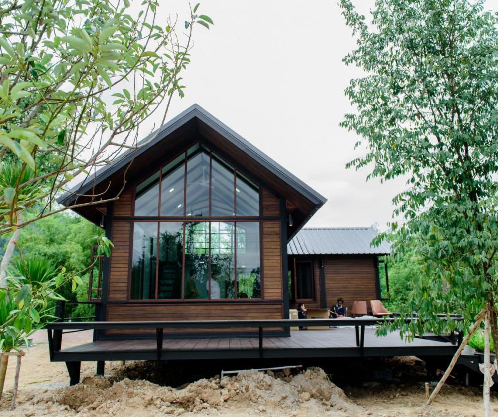 บ้านไม้น็อคดาวน์สไตล์นอร์ดิก ขนาด 2 ห้องนอน 1 ห้องน้ำ รูปที่ 4