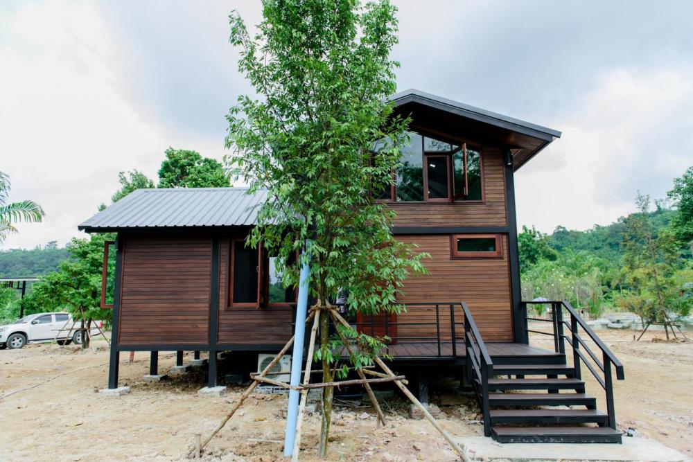 บ้านไม้น็อคดาวน์สไตล์นอร์ดิก ขนาด 2 ห้องนอน 1 ห้องน้ำ รูปที่ 7