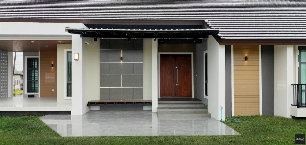 แบบบ้านชั้นเดียวหลังคาทรงจั่ว รูปที่ 6