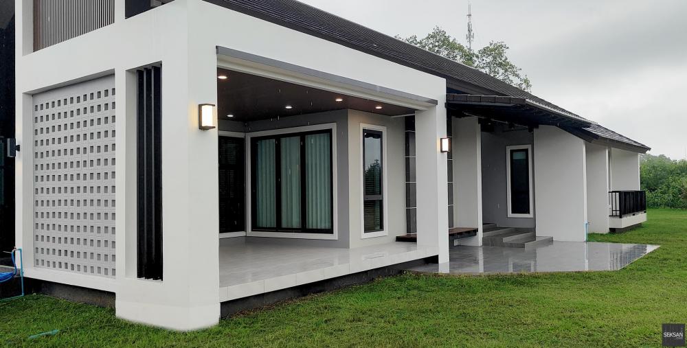 แบบบ้านชั้นเดียวหลังคาทรงจั่ว รูปที่ 8