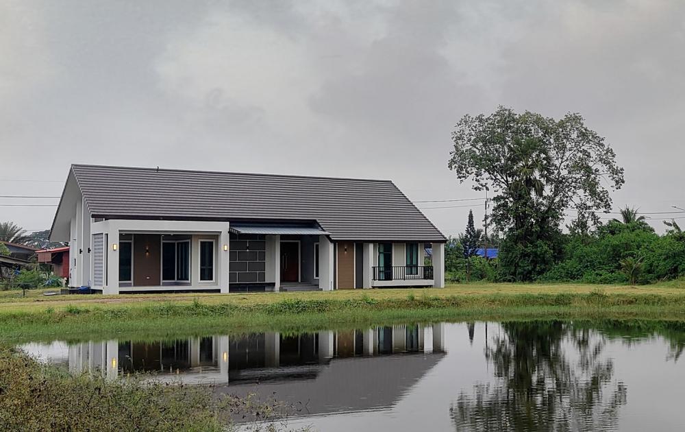 แบบบ้านชั้นเดียวหลังคาทรงจั่ว รูปที่ 9