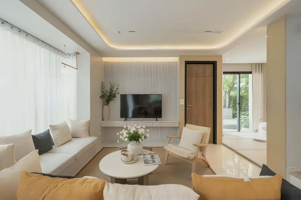 ไอเดียบ้านสวย 2 ชั้น ตกแต่งภายในภายนอกและจัดสวนได้น่าอยู่มาก รูปที่ 5