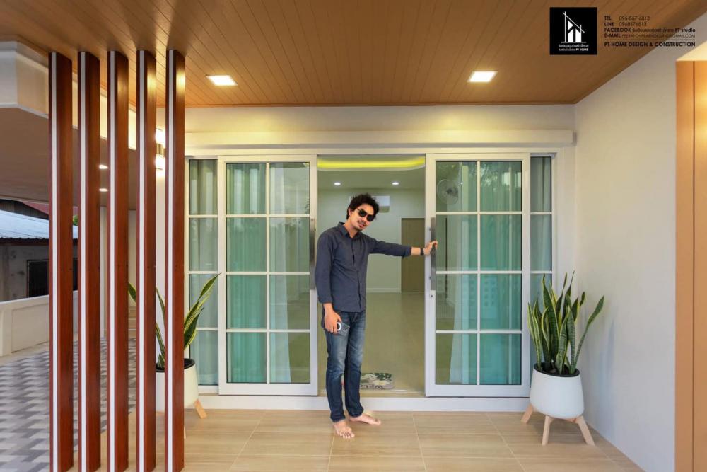 บ้านทรงปั้นหยา ขนาด 3 ห้องนอน 2 ห้องน้ำ 1 ครัว 1 ห้องรับแขก 1โรงจอดรถ 1ระเบียง พื้นที่ใช้สอย 150 ตารางเมตร รูปที่ 13