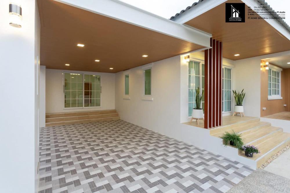 บ้านทรงปั้นหยา ขนาด 3 ห้องนอน 2 ห้องน้ำ 1 ครัว 1 ห้องรับแขก 1โรงจอดรถ 1ระเบียง พื้นที่ใช้สอย 150 ตารางเมตร รูปที่ 18