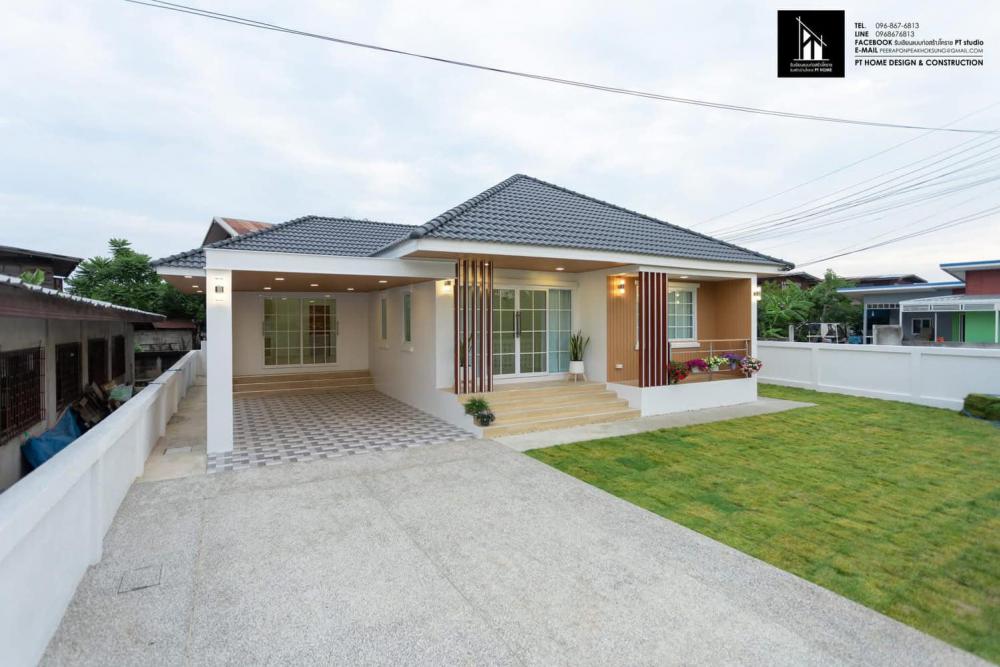 บ้านทรงปั้นหยา ขนาด 3 ห้องนอน 2 ห้องน้ำ 1 ครัว 1 ห้องรับแขก 1โรงจอดรถ 1ระเบียง พื้นที่ใช้สอย 150 ตารางเมตร รูปที่ 5