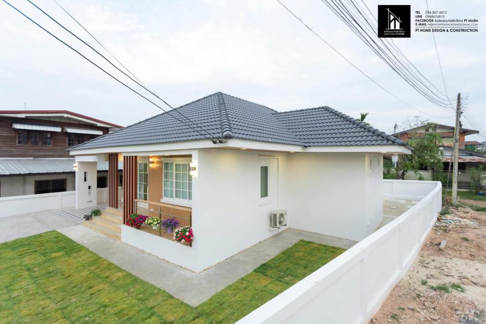 บ้านทรงปั้นหยา ขนาด 3 ห้องนอน 2 ห้องน้ำ 1 ครัว 1 ห้องรับแขก 1โรงจอดรถ 1ระเบียง พื้นที่ใช้สอย 150 ตารางเมตร รูปที่ 9