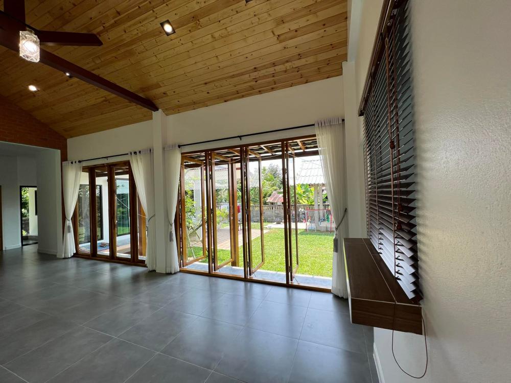 บ้านพักอาศัย หนึ่งชั้นตัวแอลหลังคาจั่วบริบทชุมชน อยู่กับธรรมชาติ 3ห้องนอน 2ห้องน้ำ 1ห้องโถง 1ห้องครัว พื้นที่ 147 ตารางเมตร รูปที่ 11