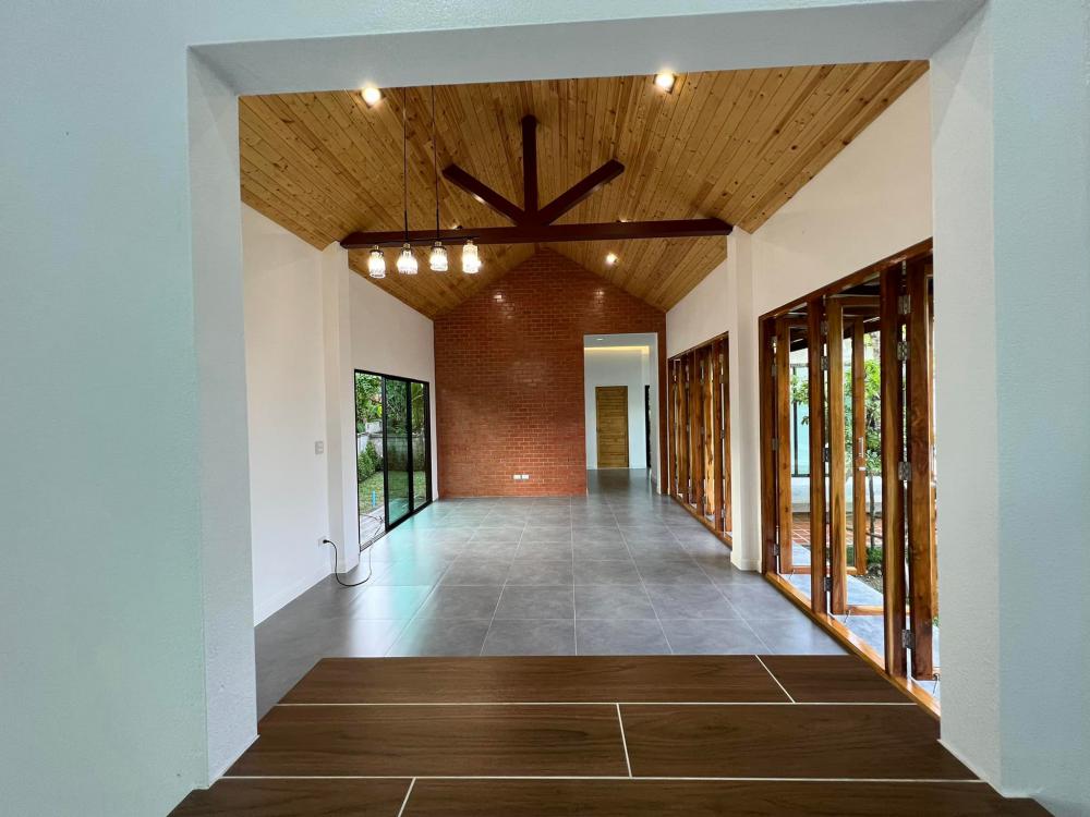 บ้านพักอาศัย หนึ่งชั้นตัวแอลหลังคาจั่วบริบทชุมชน อยู่กับธรรมชาติ 3ห้องนอน 2ห้องน้ำ 1ห้องโถง 1ห้องครัว พื้นที่ 147 ตารางเมตร รูปที่ 41