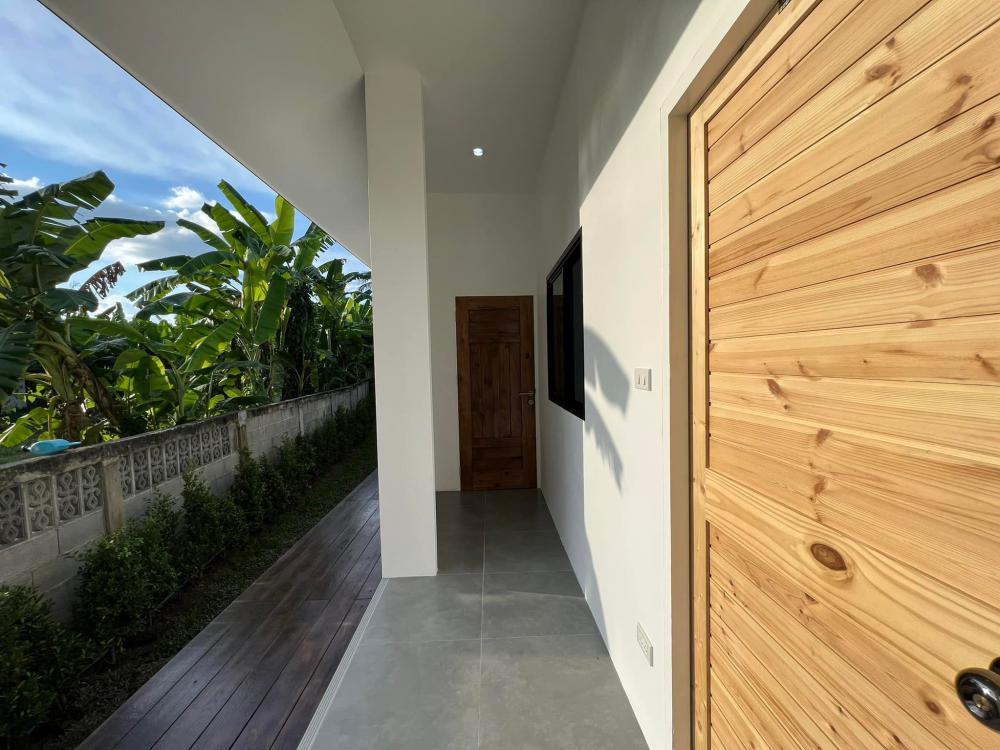 บ้านพักอาศัย หนึ่งชั้นตัวแอลหลังคาจั่วบริบทชุมชน อยู่กับธรรมชาติ 3ห้องนอน 2ห้องน้ำ 1ห้องโถง 1ห้องครัว พื้นที่ 147 ตารางเมตร รูปที่ 42