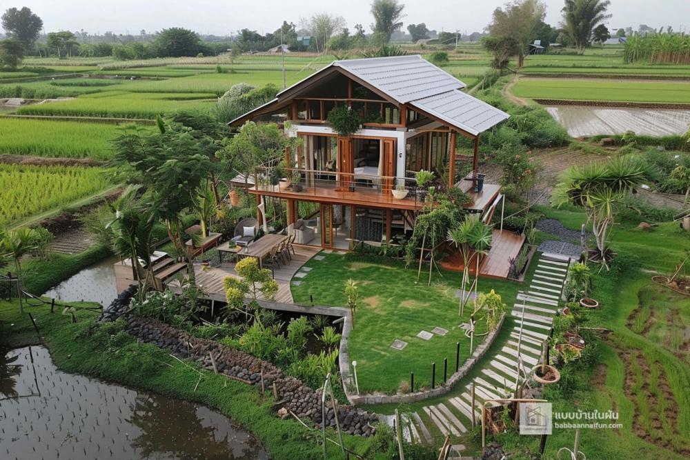 8 ไอเดียบ้านสวนสวยชายทุ่ง รูปที่ 3