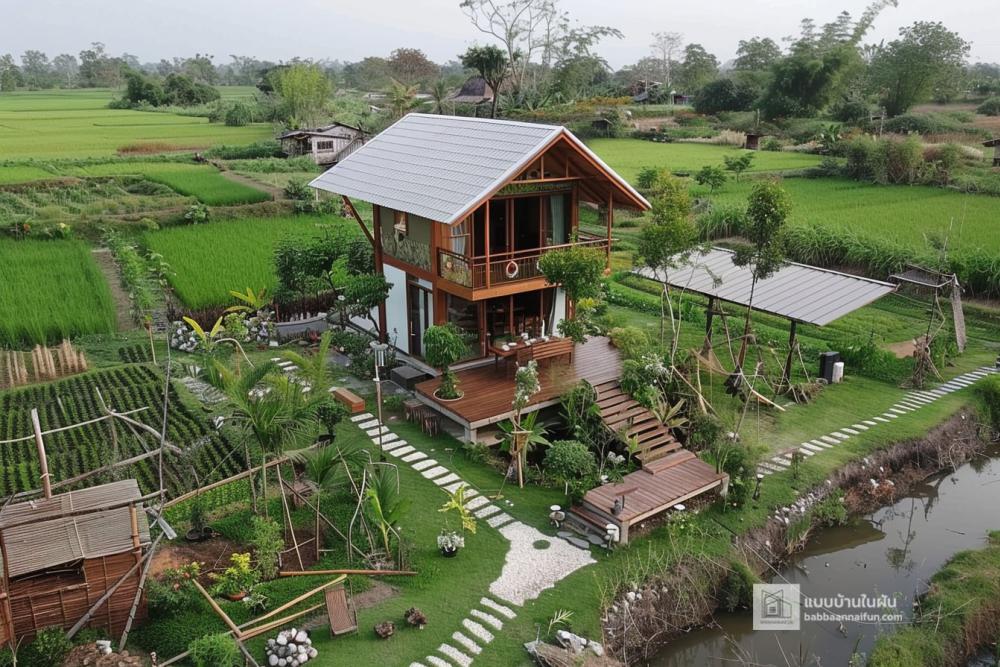 8 ไอเดียบ้านสวนสวยชายทุ่ง รูปที่ 5