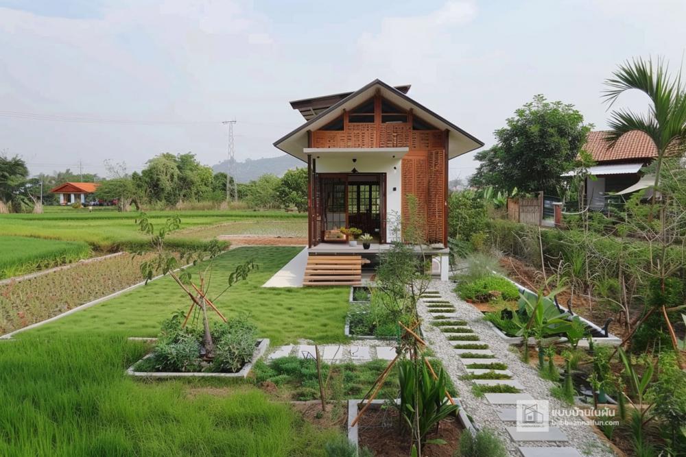 8 ไอเดียบ้านสวนสวยชายทุ่ง รูปที่ 6