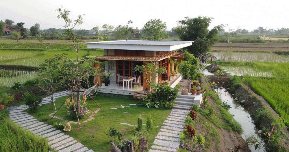 8 ไอเดียบ้านสวนสวยชายทุ่ง รูปที่ 7