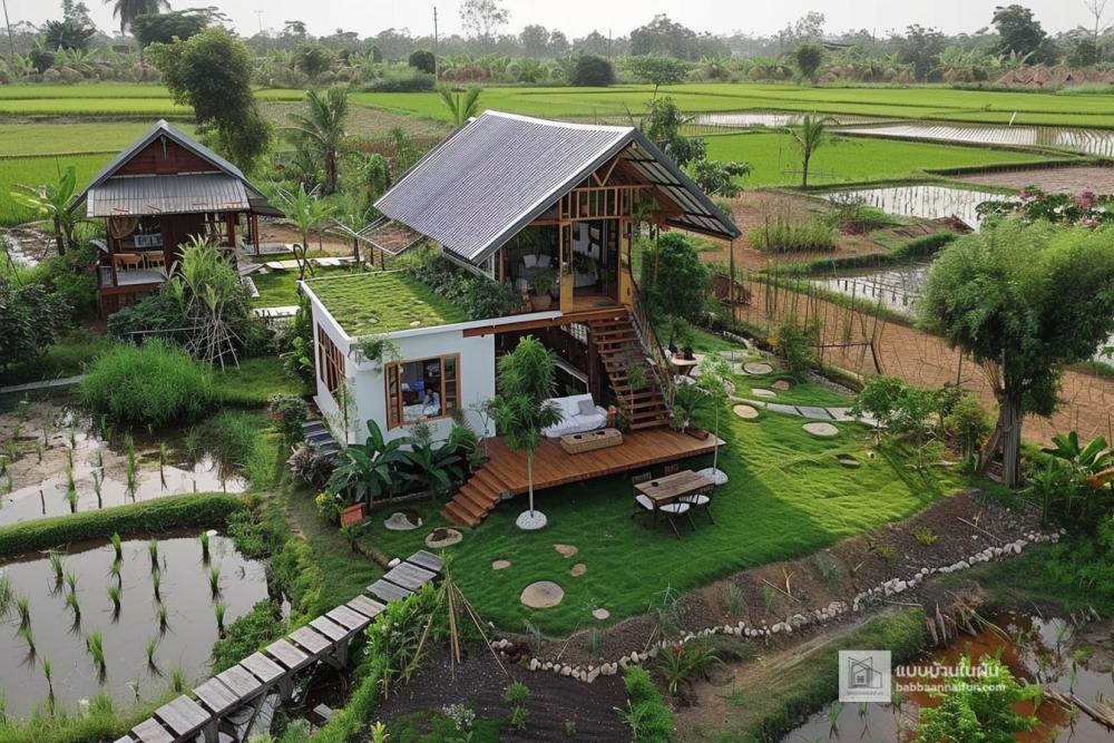 8 ไอเดียบ้านสวนสวยชายทุ่ง รูปที่ 8