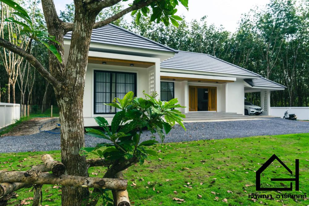 บ้านเดี่ยวชั้นเดียว ทรงปั้นหยา ขนาด 3 ห้องนอน 2 ห้องน้ำ รูปที่ 4