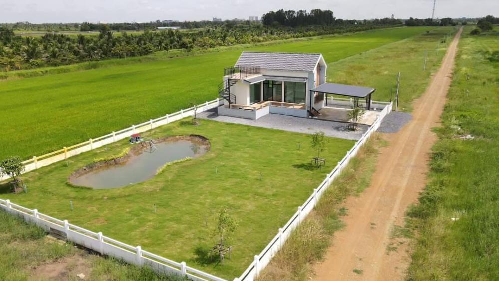 บ้านสวนนอร์ดิกมินิมอล มีดาดฟ้า บ้านสวนท่ามกลางทุ่งนา รูปที่ 6