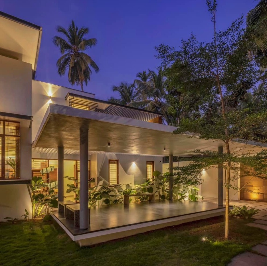 ไอเดียบ้านโมเดิร์นทรงกล่องสถาปนิกต่างชาติ  จัดสวนและพื้นที่นั่งเล่นรอบบ้าน รูปที่ 11